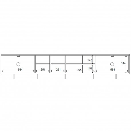 Móvel TV CEQUOIA - TV furniture and shelves