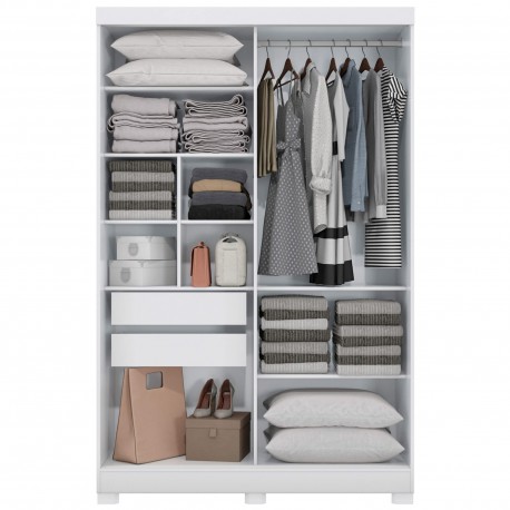 Roupeiro PORTMAN (143cm) - Closet with Running Doors