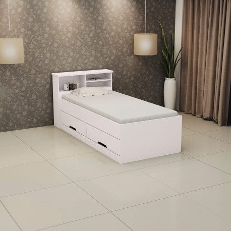 Cama Individual JOLIE branco