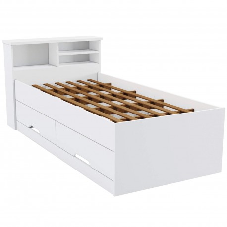 Cama Individual JOLIE branco