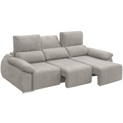 Sofá 3 lugares MUNIQUE com cama cinza claro Sofá 3 lugares MUNIQUE com cama cinza claro