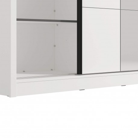 Roupeiro ALBI (180cm) com espelho - branco Roupeiro ALBI (180cm) com espelho - branco
