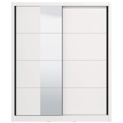 Roupeiro ALBI (180cm) com espelho - branco Roupeiro ALBI (180cm) com espelho - branco