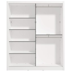 Roupeiro ALBI (180cm) com espelho - branco Roupeiro ALBI (180cm) com espelho - branco