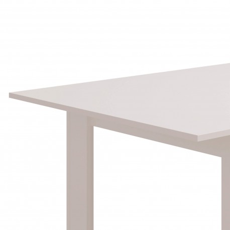 Mesa extensível HAMAR 120-140cm Branco Mate