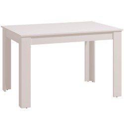 Mesa extensível HAMAR 120-140cm Branco Mate