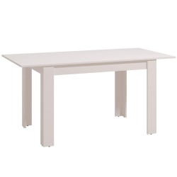 Mesa extensível HAMAR 120-140cm Branco Mate