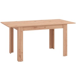 Mesa extensível HAMAR 120-140cm Carvalho Artesanato