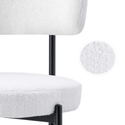 Pack 4 Cadeiras JESSICA Branco Teddy - Chair Packs Pack 4 Cadeiras JESSICA Branco Teddy - Chair Packs