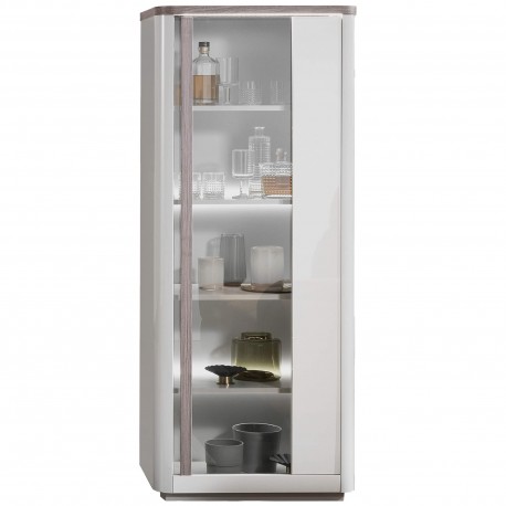 Vitrine 1 Porta com LED PESARO - Vitrines