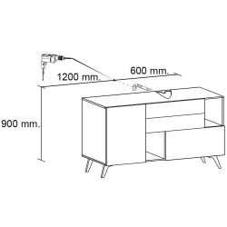 Aparador 2 Portas e 2 Gavetas MONACO - Sideboards