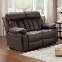 Sofá MARSHALL relax de 2 lugares - castanho Sofá MARSHALL relax de 2 lugares - castanho