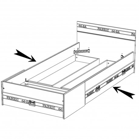 Conjunto de 2 gavetas FABRIZIO