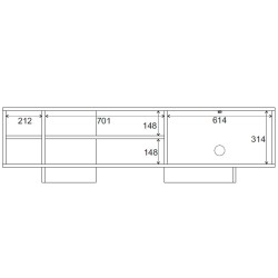 Móvel TV CEQUOIA (160cm) - TV furniture and shelves