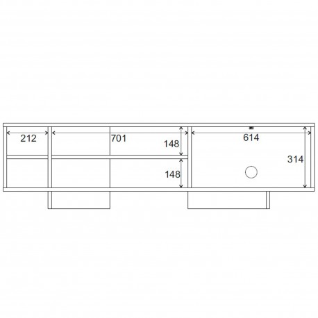 Móvel TV CEQUOIA (160cm) - TV furniture and shelves