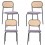 Pack 4 Cadeiras de Sala KEN
