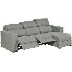 Sofa chaise lounge reversível CELINA relax - cinzento