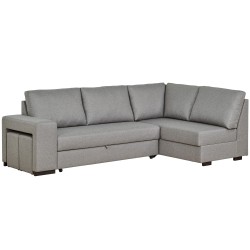 Sofá chaise longue AURORA com cama, poufs e baú - Sofas with Chaise Longue