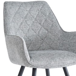 Pack 4 cadeiras DELICE - cinzento