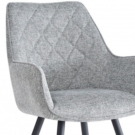 Pack 4 cadeiras DELICE - cinzento