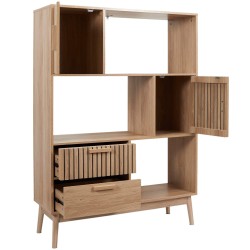 Estante KLAUS com 2 portas e 2 gavetas - Carvalho Estante KLAUS com 2 portas e 2 gavetas - Carvalho