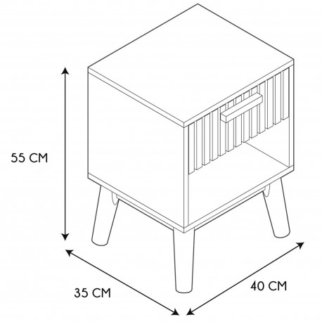 Mesa de cabeceira KLAUS - Bedside Tables