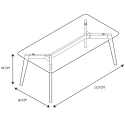 Mesa retangular ELIJAH - Coffee Tables