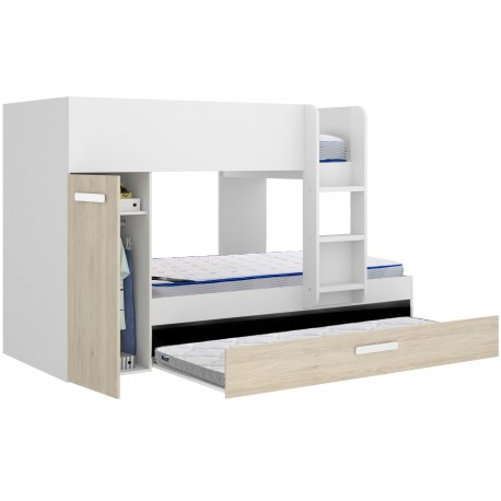 Pack beliche JERRY + Colchões SPRING ROLLER + Colchão KIDROLLER - Packs Single Beds Pack beliche JERRY + Colchões SPRING ROLLER + Colchão KIDROLLER - Packs Single Beds