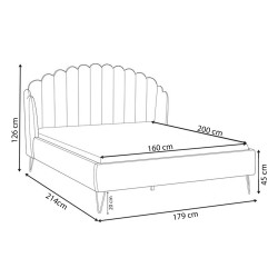 Pack cama CAMILLE + Colchão MARQUIS - Packs Double Beds