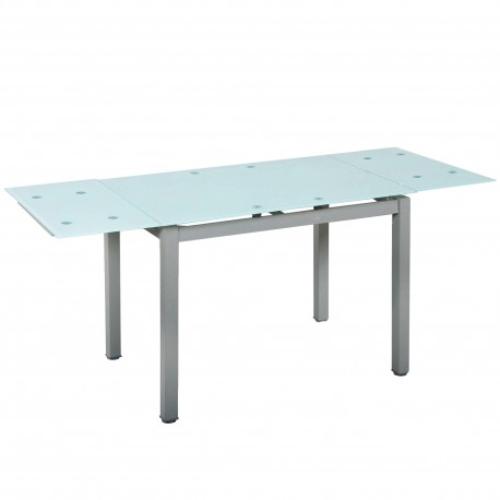 Mesa extensível TALITA - metal e vidro