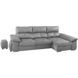 Sofá chaise longue MAGNO com poufs e baú - Sofas with Chaise Longue