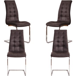 Pack 4 cadeiras LUCAS II - antracite