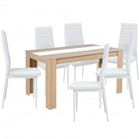 Pack mesa DOMUS + 6 cadeiras ZARA II - Table and Chair Sets