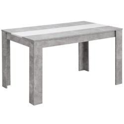 Pack mesa DOMUS + 6 cadeiras ZARA II - betão e branco