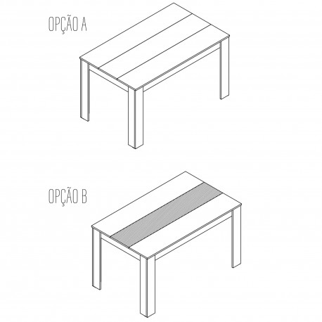 Pack mesa DOMUS + 6 cadeiras ZARA II - Table and Chair Sets