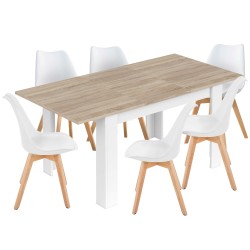 Pack mesa BARCELONA + 6 cadeiras SOPHIE - Table and Chair Sets