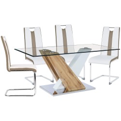 Pack mesa PATRICIO II + 4 cadeiras NATALIA II - Table and Chair Sets