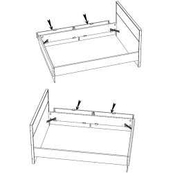 Pack quarto completo MONTREAL + colchão SPRING ROLLER - Rooms Collections