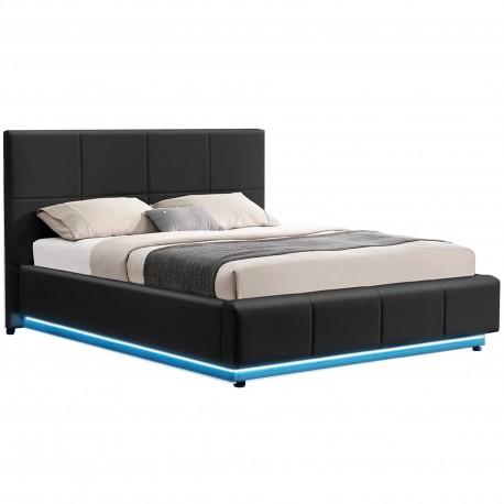 Pack cama de casal elevatória INFINITY II + colchão NEW PALACIO + LED - Packs Double Beds