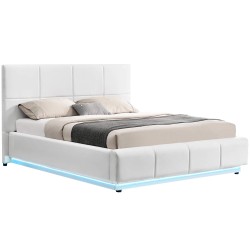 Pack cama de casal elevatória INFINITY II + colchão NEW PALACIO + LED - Packs Double Beds