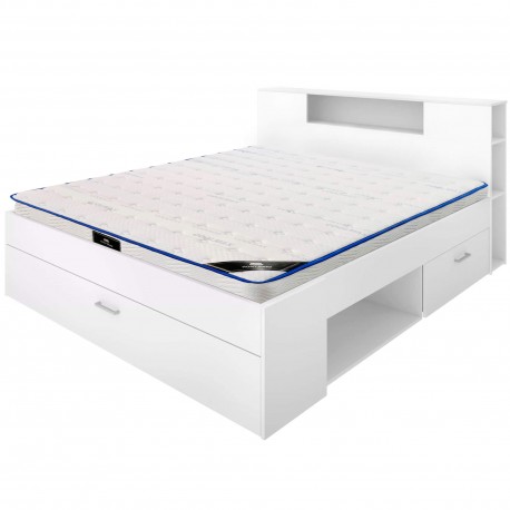 Pack cama de casal COLOMBO + colchão SPRING ROLLER - br