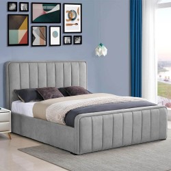 Pack cama de casal elevatória FLOW + colchão NEWPALACIO - cinzento