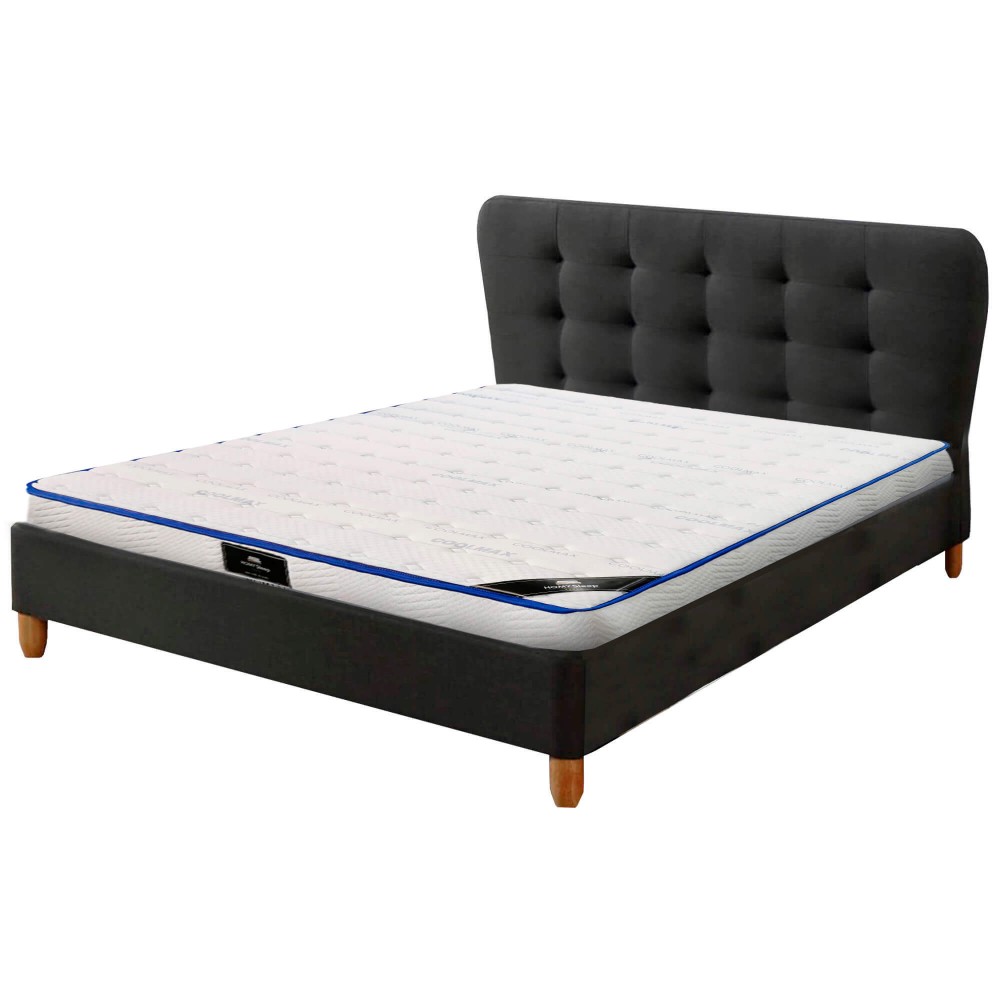 Pack cama de casal JOYCE + colchão SPRING ROLLER