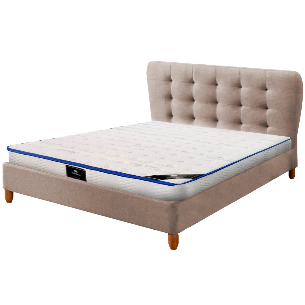 Pack cama de casal JOYCE + colchão SPRING ROLLER