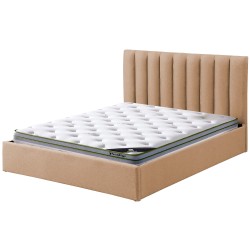 Pack cama de casal AUSSIE + colchão PRESTIGE - bege Pack cama de casal AUSSIE + colchão PRESTIGE - bege