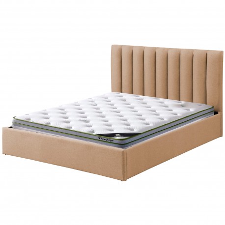 Pack cama de casal AUSSIE + colchão PRESTIGE - bege Pack cama de casal AUSSIE + colchão PRESTIGE - bege