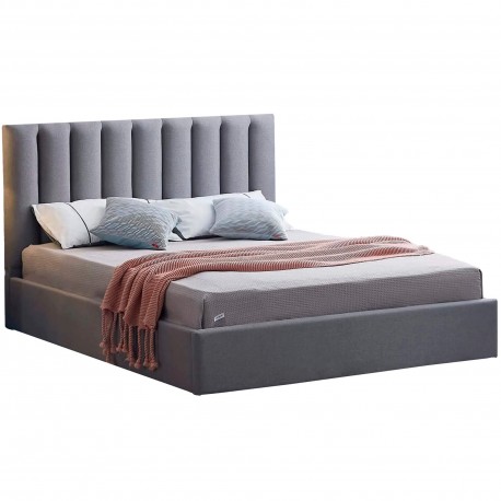 Pack cama de casal elevatória AUSSIE II + colchão UNIVERS - cinzento