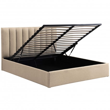 Pack cama de casal AUSSIE + colchão PRESTIGE - bege Pack cama de casal AUSSIE + colchão PRESTIGE - bege