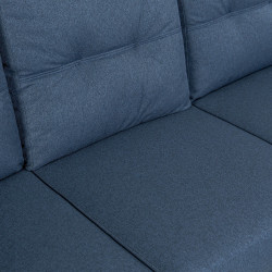 Sofá chaise lounge reversível ESMERALDA - azul Sofá chaise lounge reversível ESMERALDA - azul