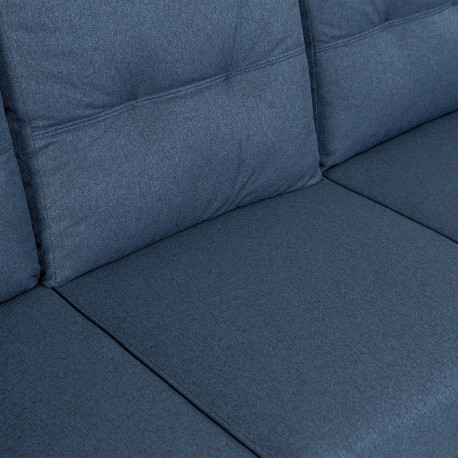 Sofá chaise lounge reversível ESMERALDA - azul Sofá chaise lounge reversível ESMERALDA - azul